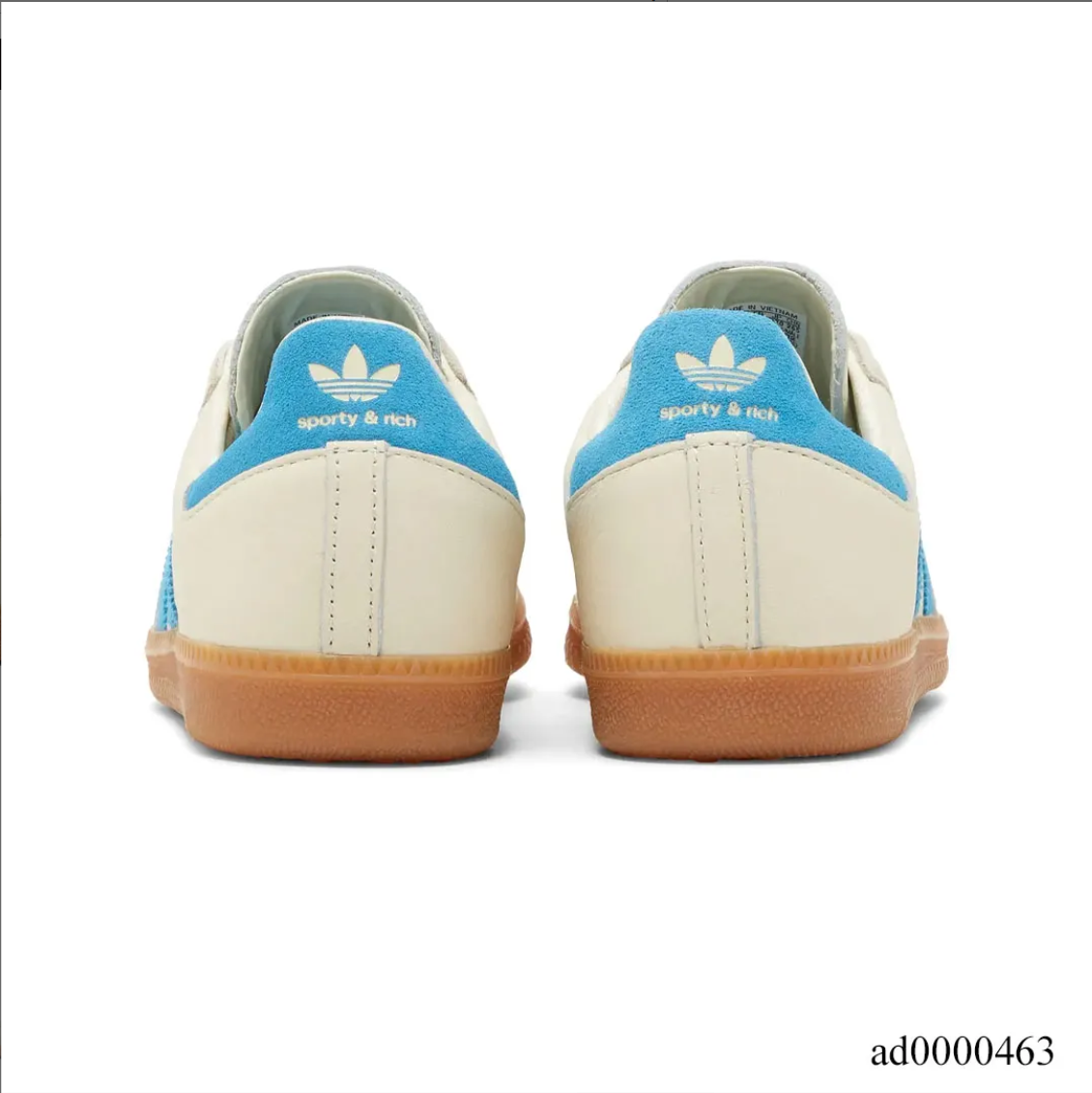Sporty & Rich x AD Samba OG Cream Blue Shoes Sneakers