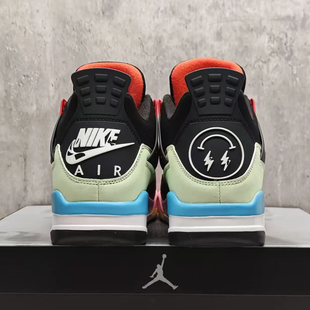 J Balvin x Air Jordan 4 Multicolor Shoes Sneakers