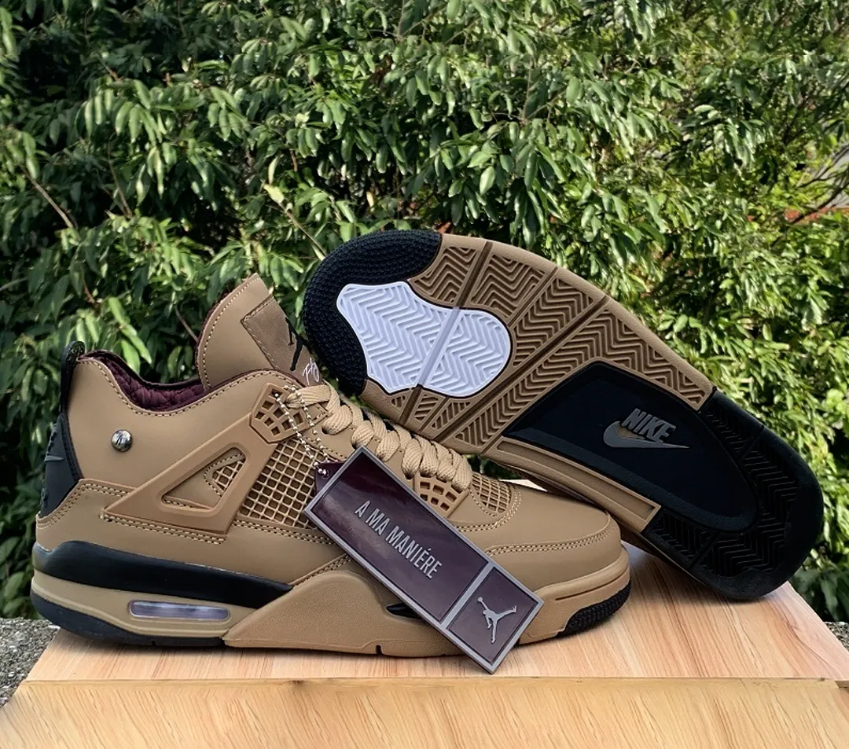 A Ma Maniére x Air Jordan 4 Dark Mocha Shoes Sneakers