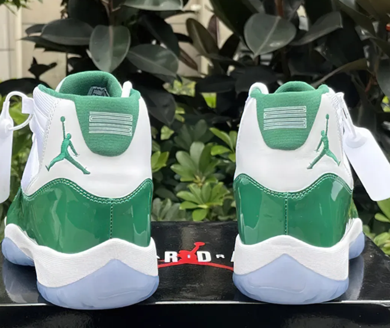 AJ 11 White Green Shoes Sneakers
