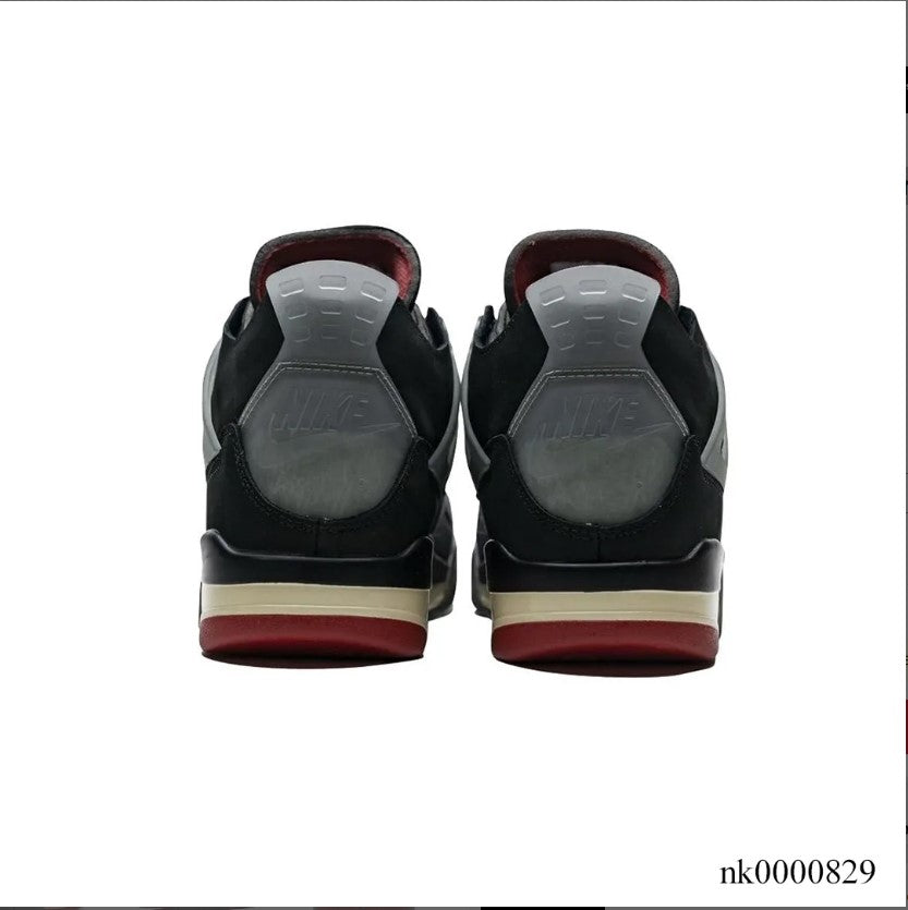 OFF-WHITE  x Air Jordan 4 Bred Shoes Sneakers