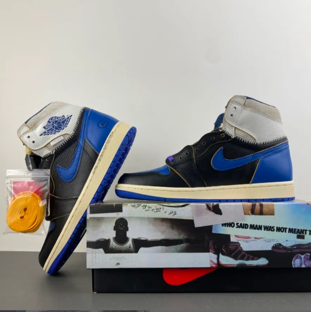 Fragment x Union LA x Air Jordan 1 High OG Sport Royal Shoes Sneakers