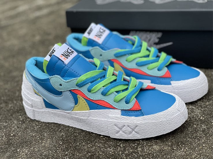 Blazer Low sacai KAWS Neptune Blue Shoes Sneakers