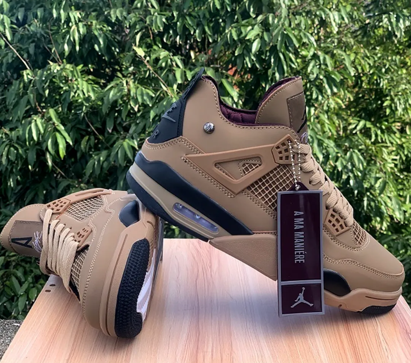 A Ma Maniére x Air Jordan 4 Dark Mocha Shoes Sneakers