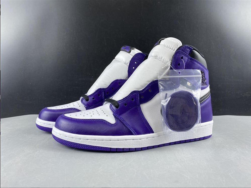 Air Jordan 1 Retro High Court Purple White Shoes Sneakers