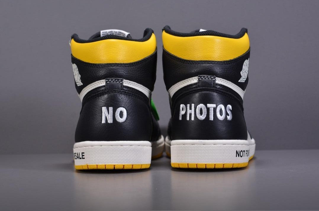 Air Jordan 1 Retro High “Not for Resale” Varsity Maize Shoes Sneakers