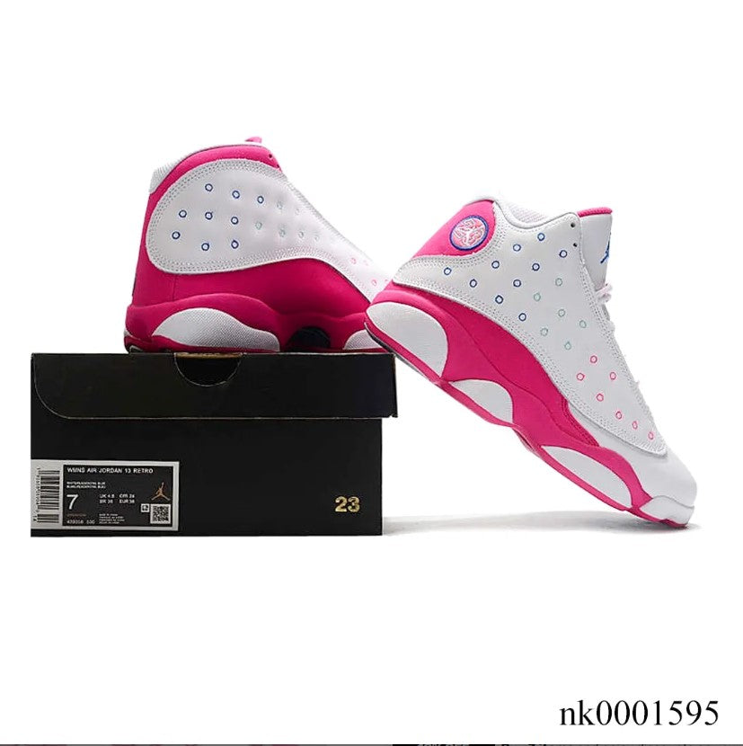 Air Jordan 13 White Pink Blue Shoes Sneakers
