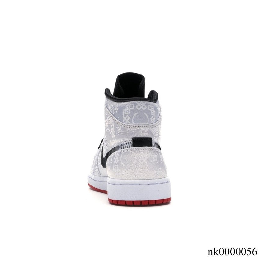 Air Jordan 1 Mid SE Fearless Edison Chen CLOT Shoes Sneakers