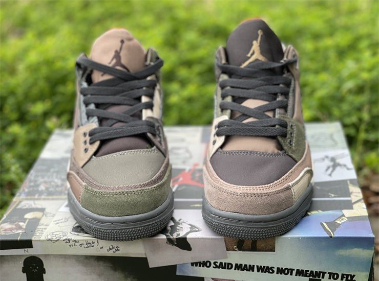 Air Jordan 3 Retro Patchwork Camo Shoes Sneakers
