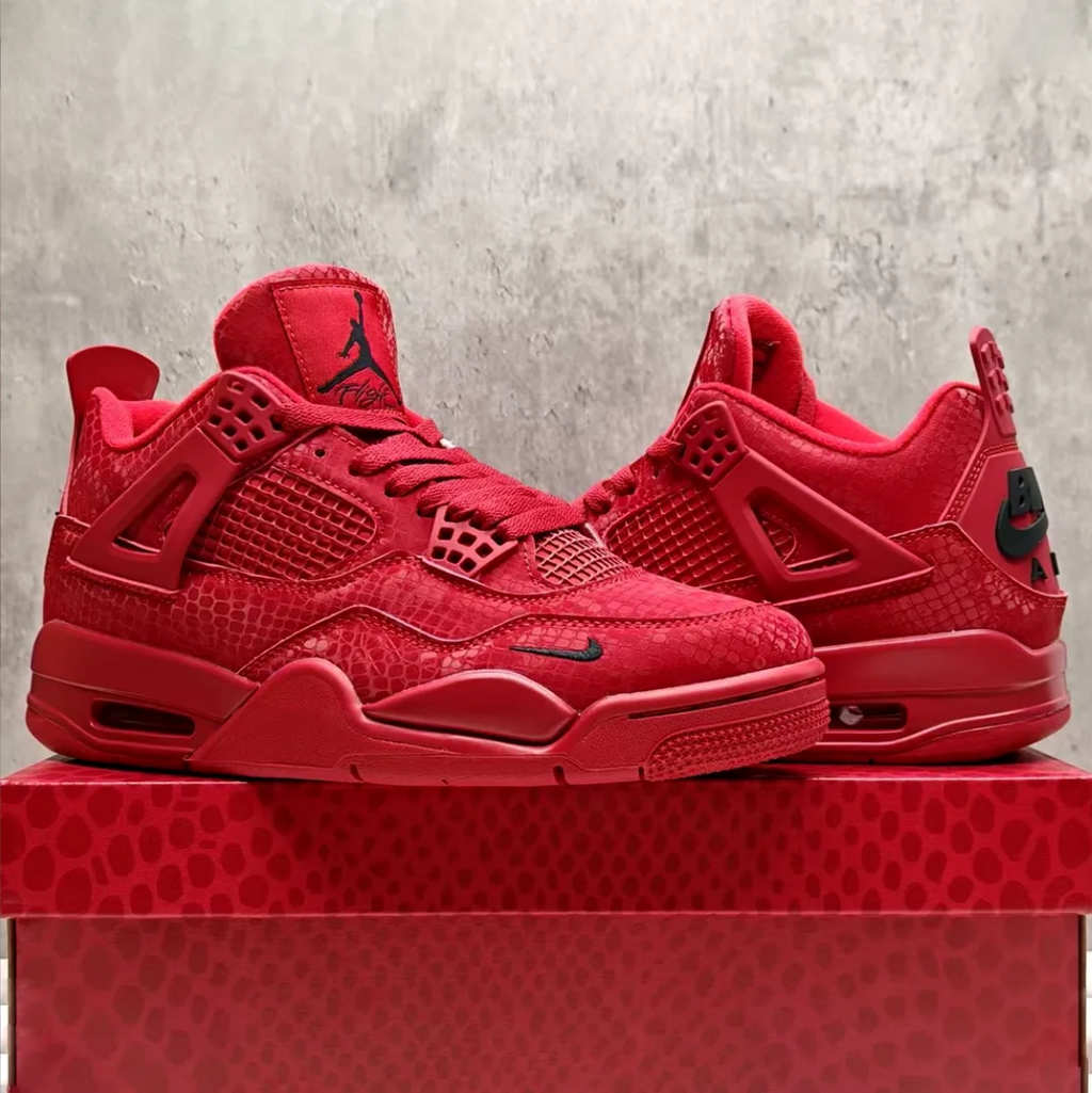 Nigel Sylvester x Air Jordan 4 Red Mamba Shoes Sneakers