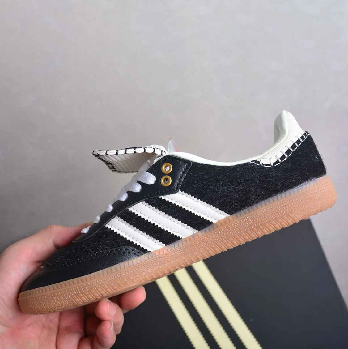 Wales Bonner x AD Samba Pony Black Shoes Sneakers
