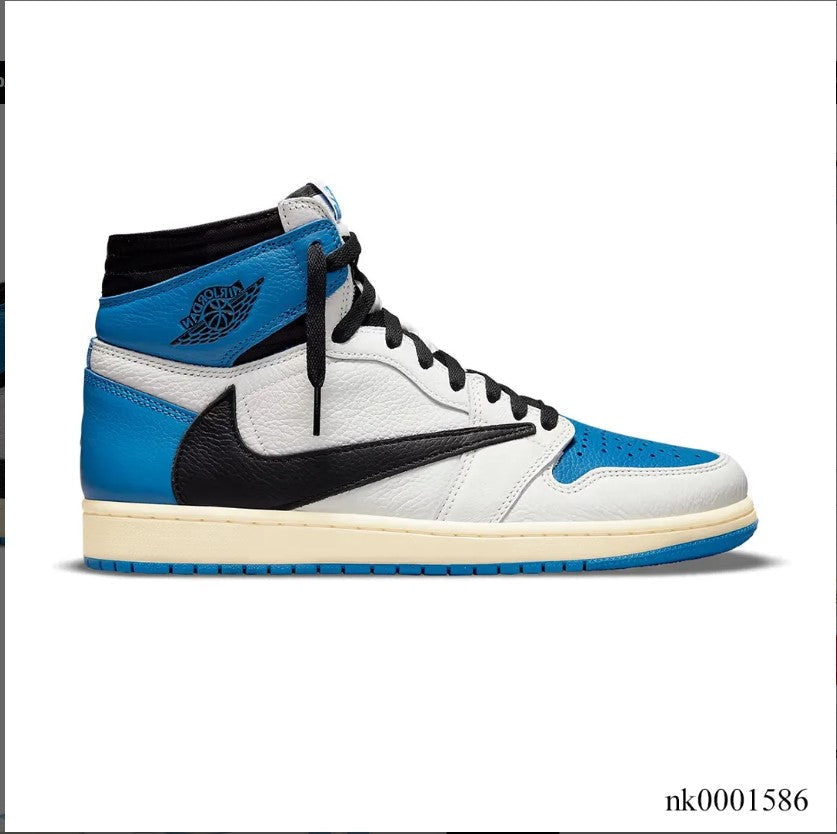 Travis Scott x Fragment x AJ 1 High “Military Blue” Shoes Sneakers