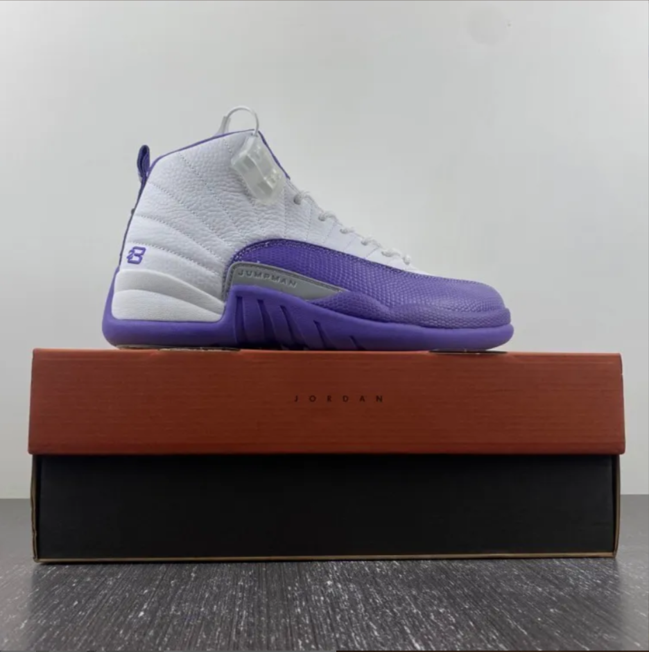 Air Jordan 12 White Field Purple Shoes Sneakers