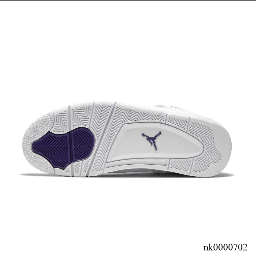 Air Jordan 4 Retro Metallic Purple Shoes Sneakers (Big Size Available)