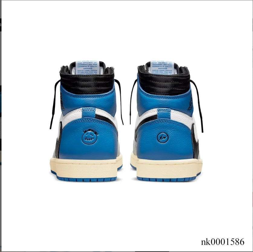 Travis Scott x Fragment x AJ 1 High “Military Blue” Shoes Sneakers