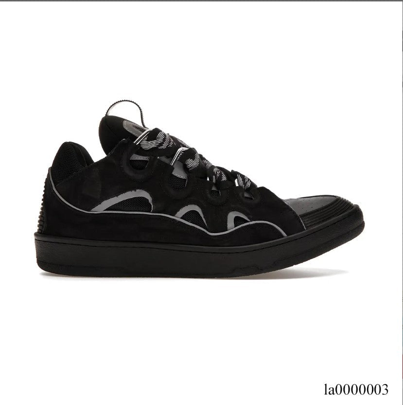 Lanvin Curb Sneaker Black Grey Shoes Sneakers – la0000003