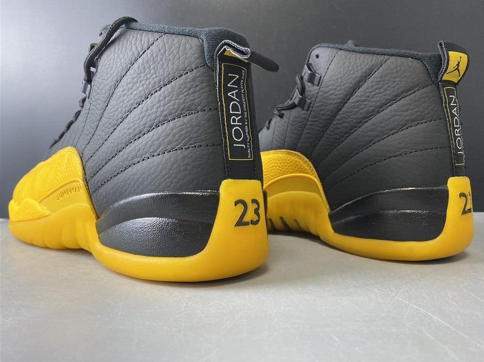 Air Jordan 12 Retro Black University Gold Shoes Sneakers