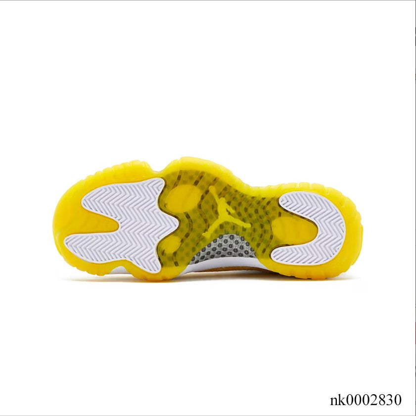 Air Jordan 11 Retro Low Tour Yellow Snakeskin Shoes Sneakers