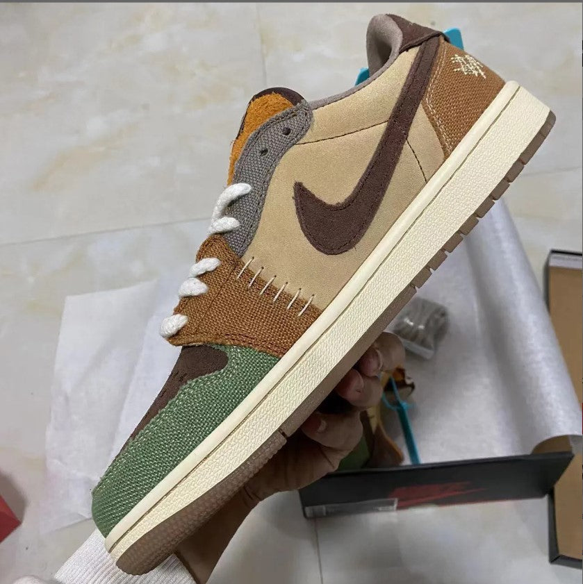 Zion Williamson x Air Jordan 1 Low OG Voodoo Shoes Sneakers