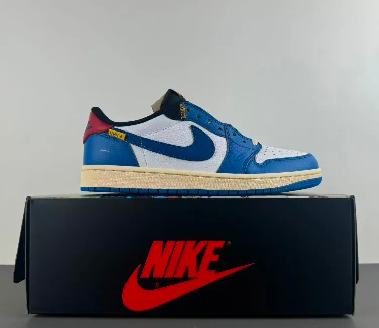 Union LA x AJ 1 Low OG Storm Blue Shoes Sneakers