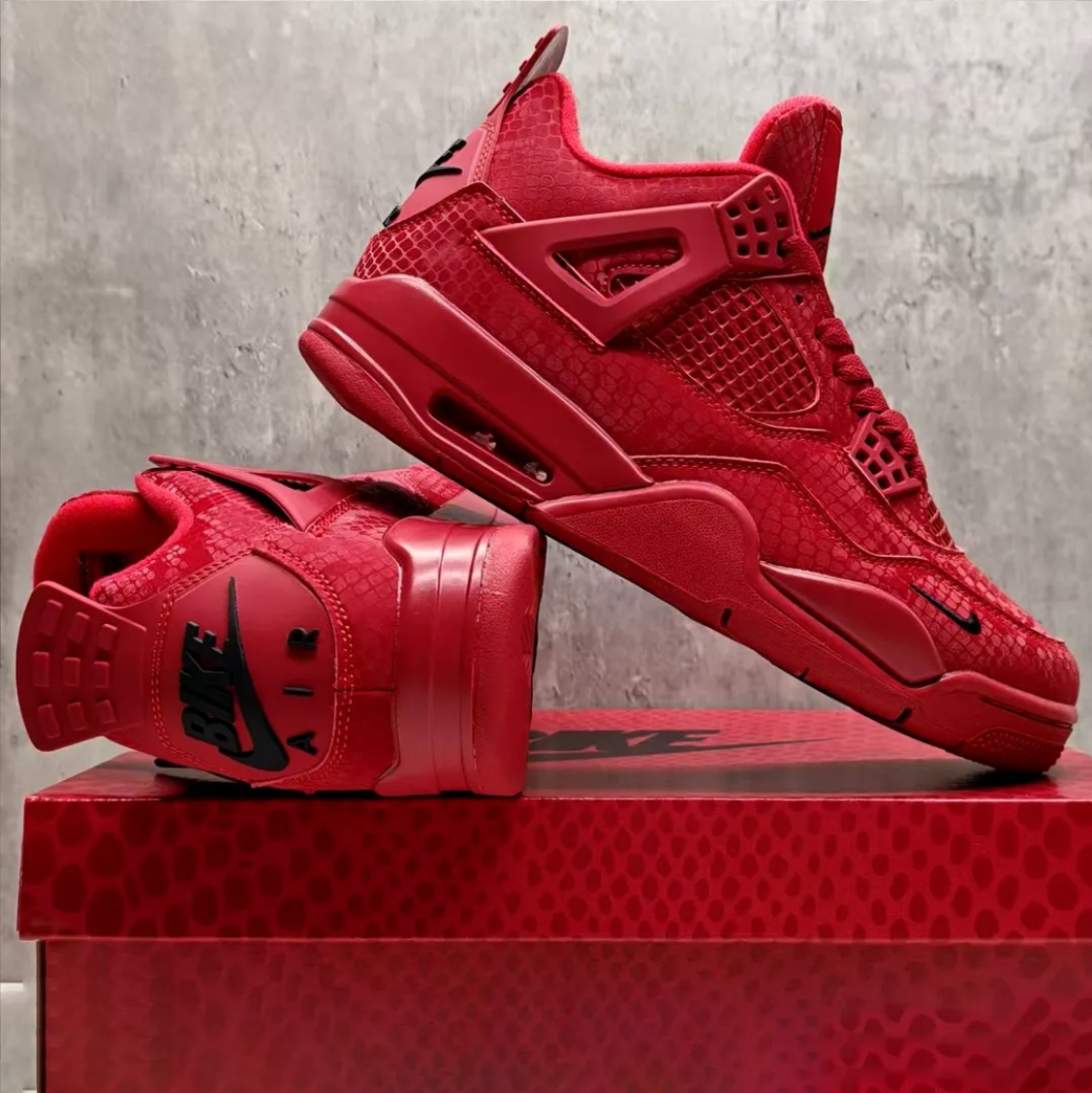 Nigel Sylvester x Air Jordan 4 Red Mamba Shoes Sneakers