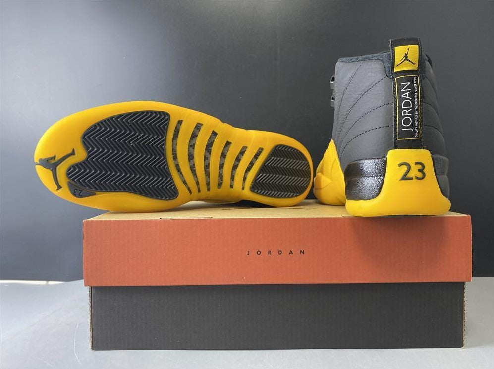 Air Jordan 12 Retro Black University Gold Shoes Sneakers