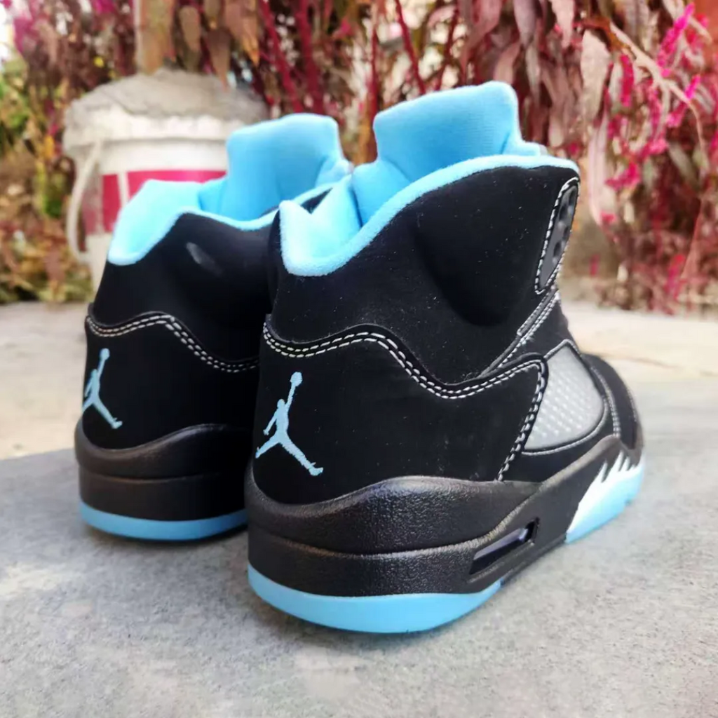 Air Jordan 5 Black University Blue Shoes Sneakers