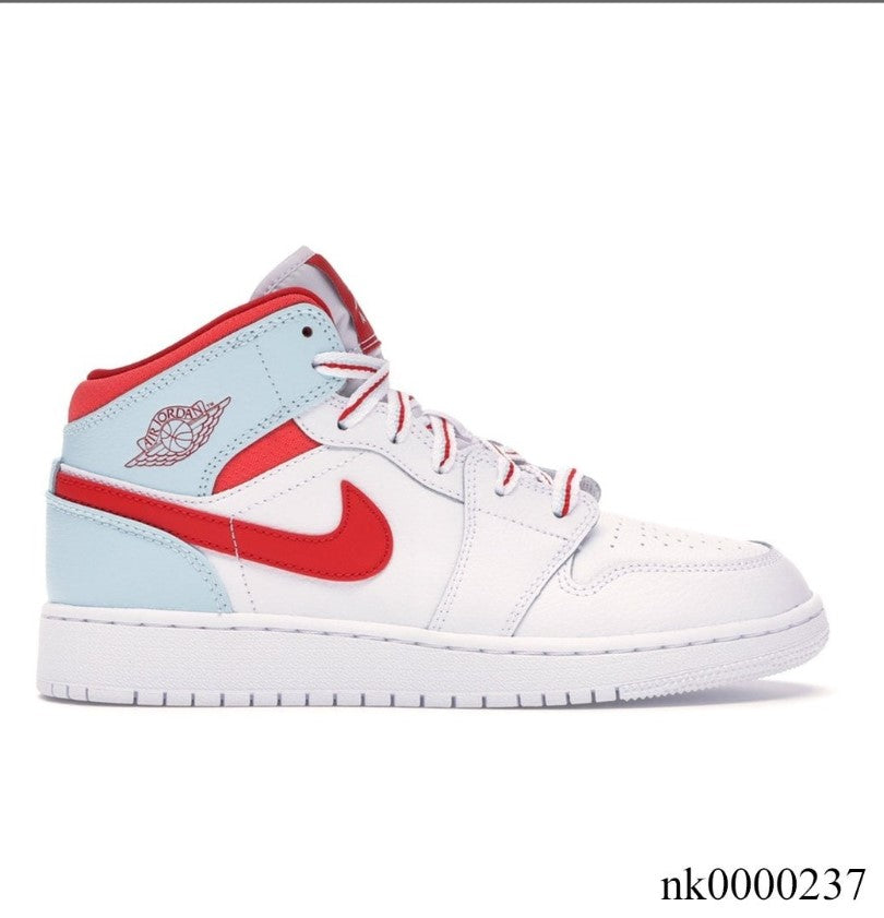Air Jordan 1 Mid White Topaz Mist (GS) Shoes Sneakers