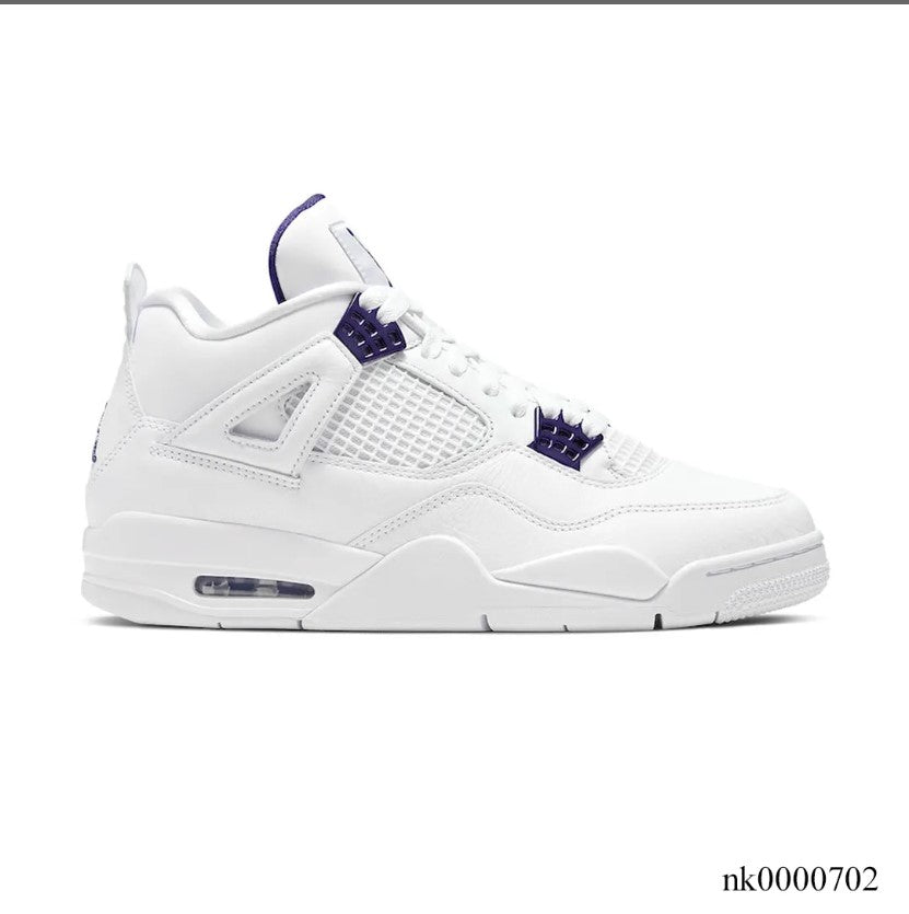 Air Jordan 4 Retro Metallic Purple Shoes Sneakers (Big Size Available)