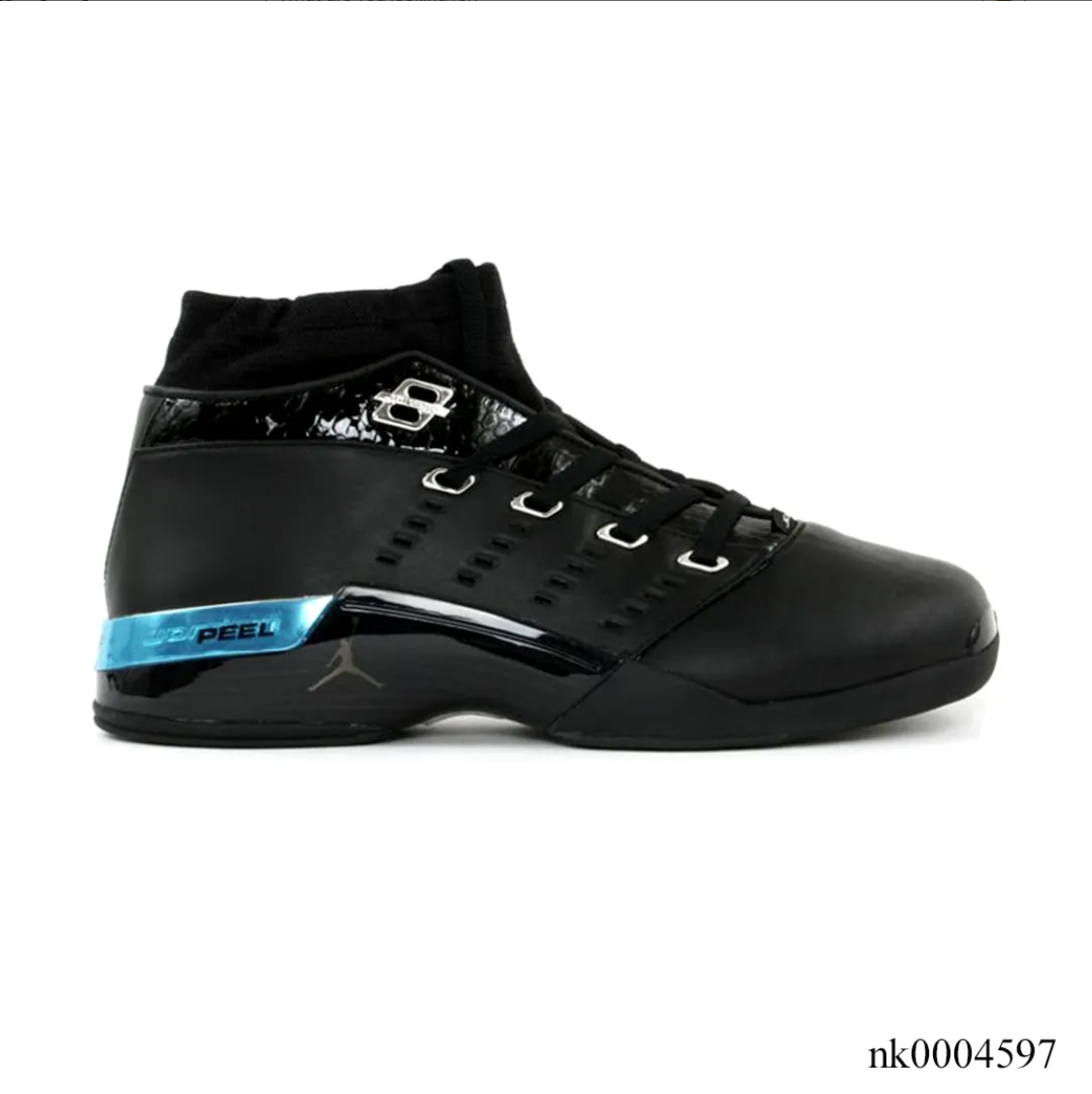 Air Jordan 17 Low Black Patent Shoes Sneakers