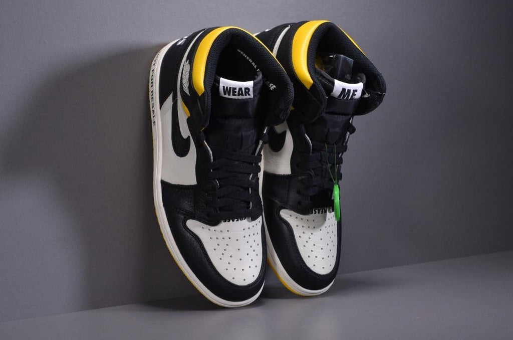 Air Jordan 1 Retro High “Not for Resale” Varsity Maize Shoes Sneakers