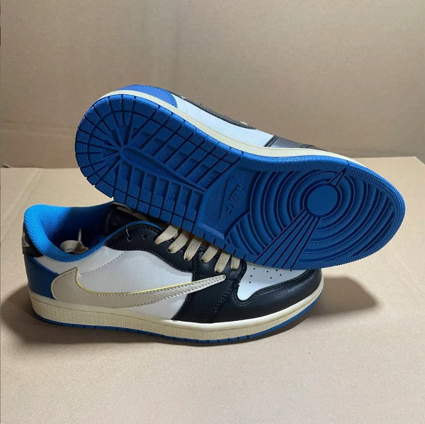 Travis Scott x AJ 1 Low x Fragment Shoes Sneakers