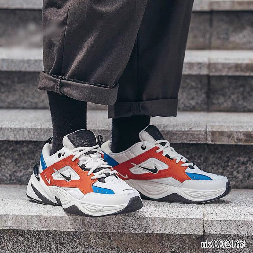 M2K Tekno White Black Orange Shoes Sneakers