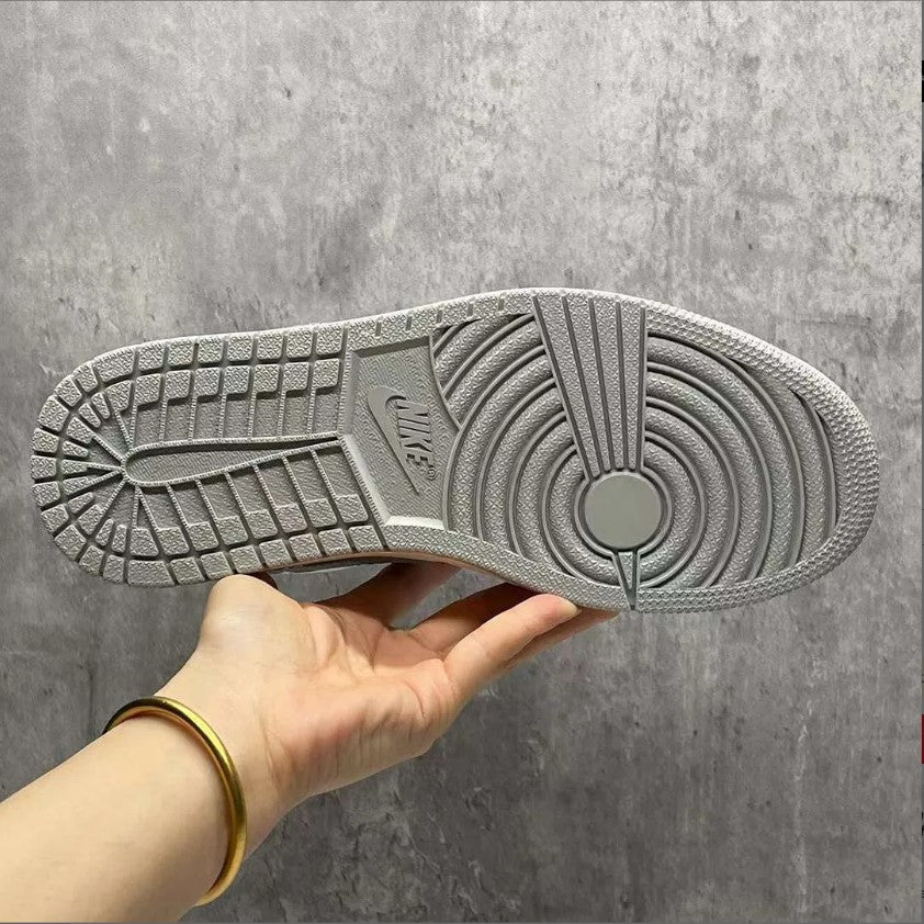 Air Jordan 1 Low PRM Grey Elephant Print Shoes Sneakers