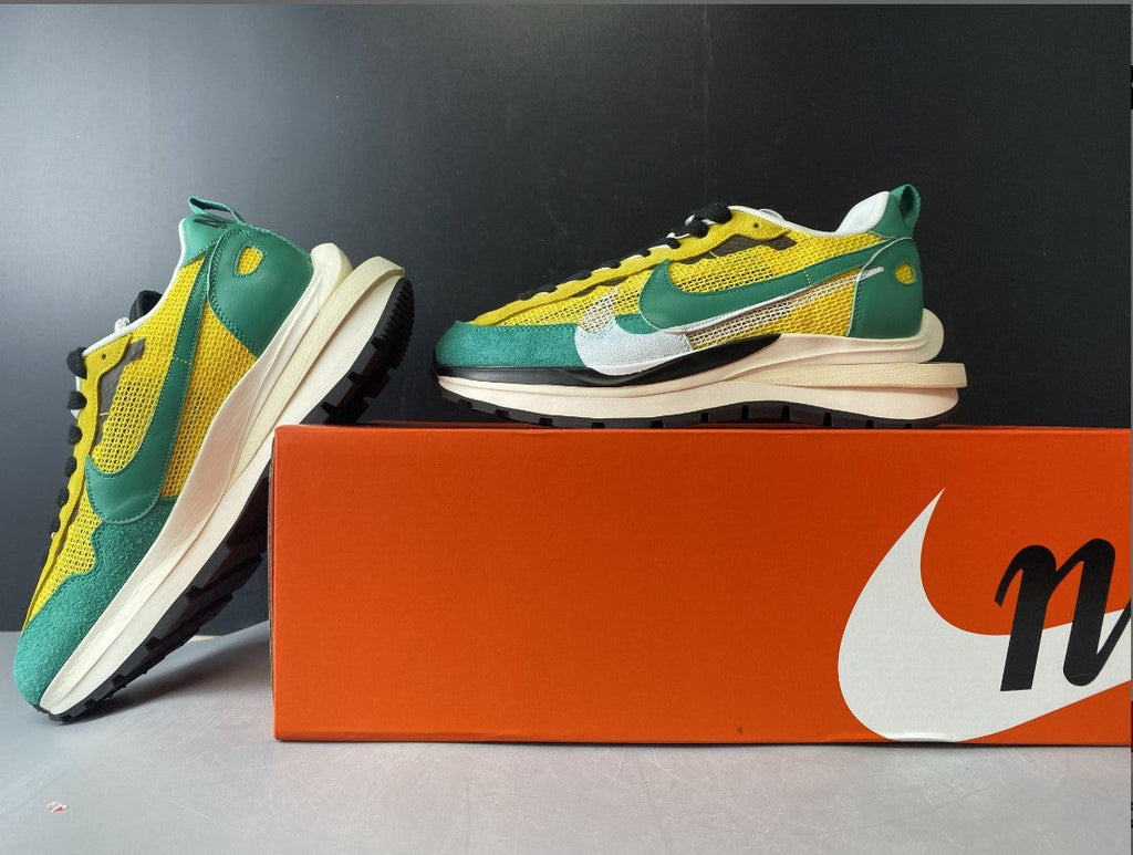 Sacai x Pegasua Vaporfly Yellow Green Shoes Sneakers