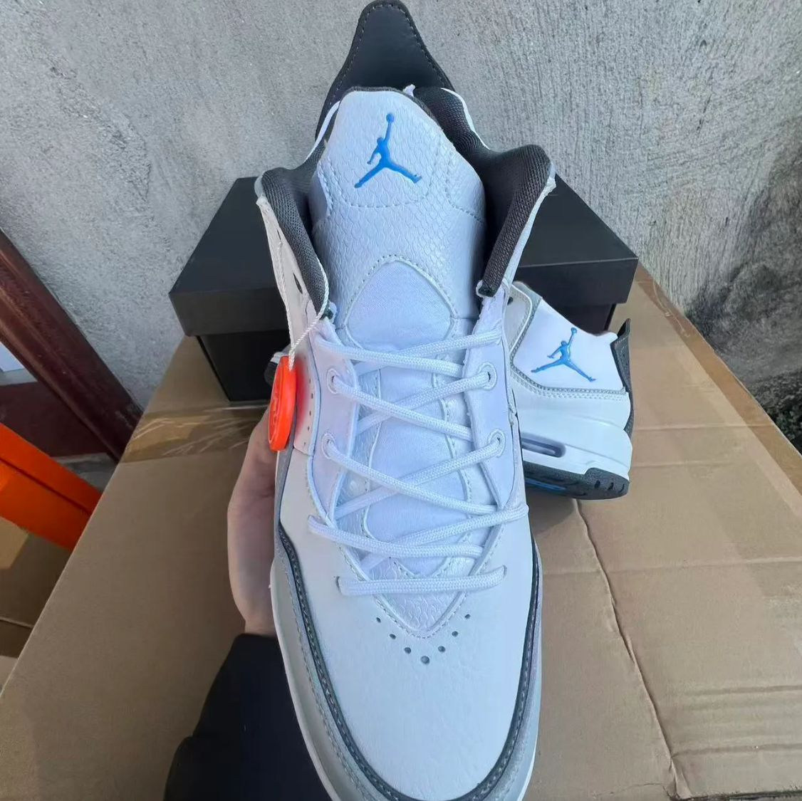 Air Jordan Courtside 23 White University Blue Shoes Sneakers