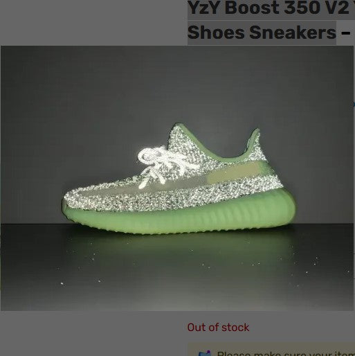 Yeezy Boost 350 V2 Yeezreel (Reflective) Shoes Sneakers