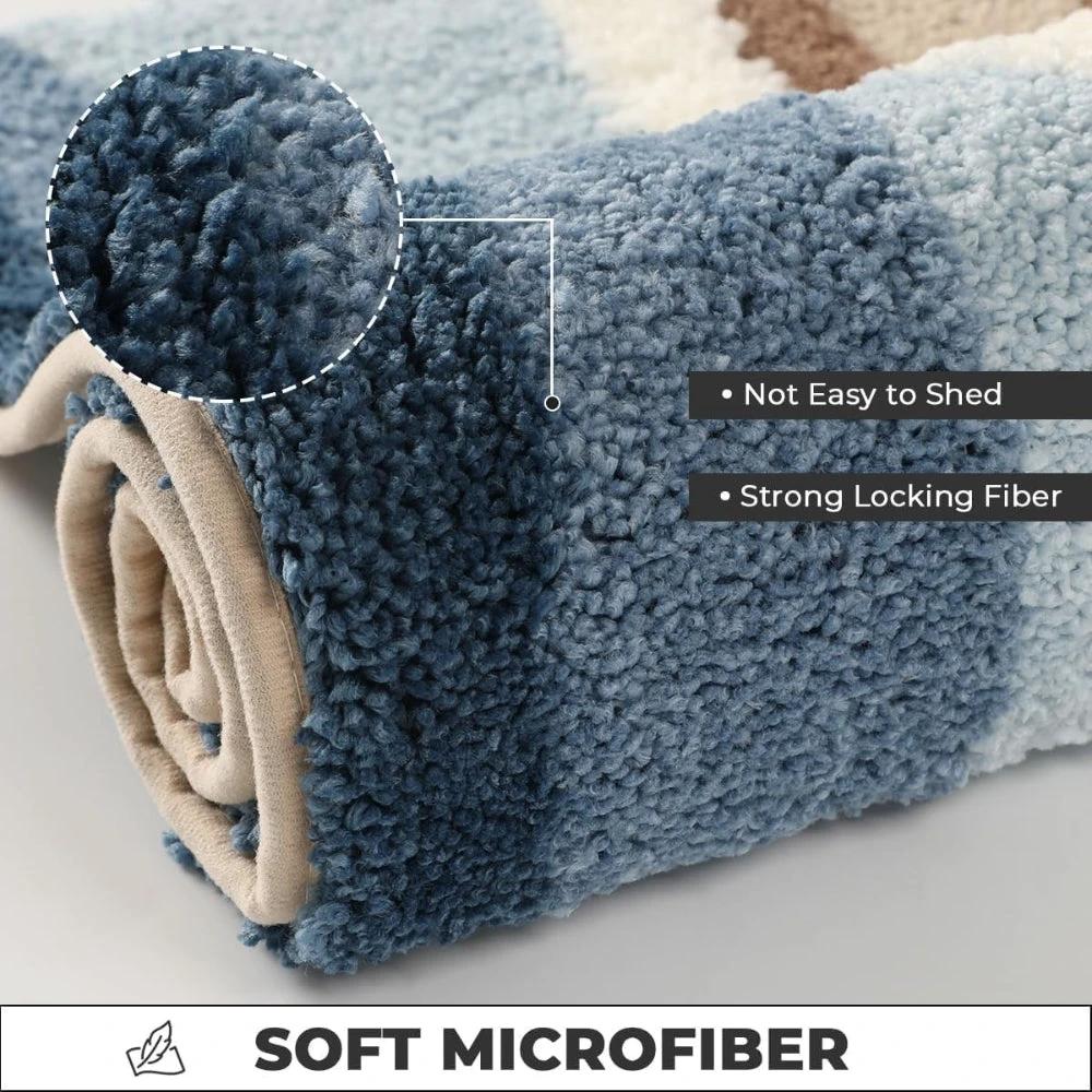 Seaside Footprint Pattern Bath Mat