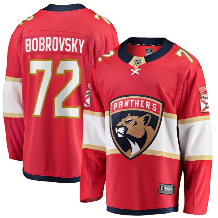 Sergei Bobrovsky 72 Florida Panthers 2025 Breakaway Player Men Jersey