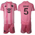 Sergio Jersey #5 Inter Miami CF Pink Home 2025 - 26 Soccer Suit