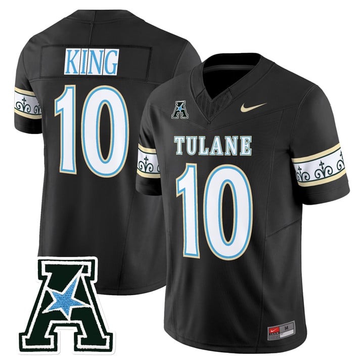Shaun King Jersey #10 Tulane Green Wave 2025 City Edition Stitched