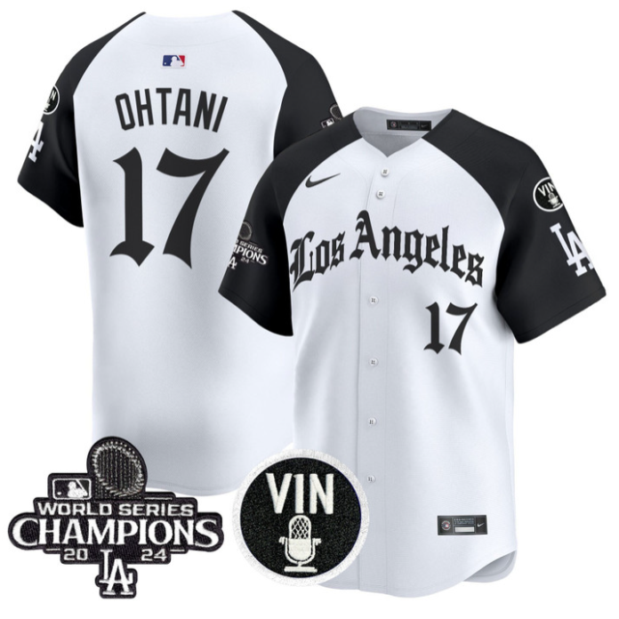 Shohei Ohtani Jersey #17 Dodgers 2025 LA Gothic Style Vapor Premier Limited Stitched