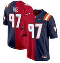 Simeon Rice Jersey #97 Illinois Fighting Illini Split Football Game Stitched
