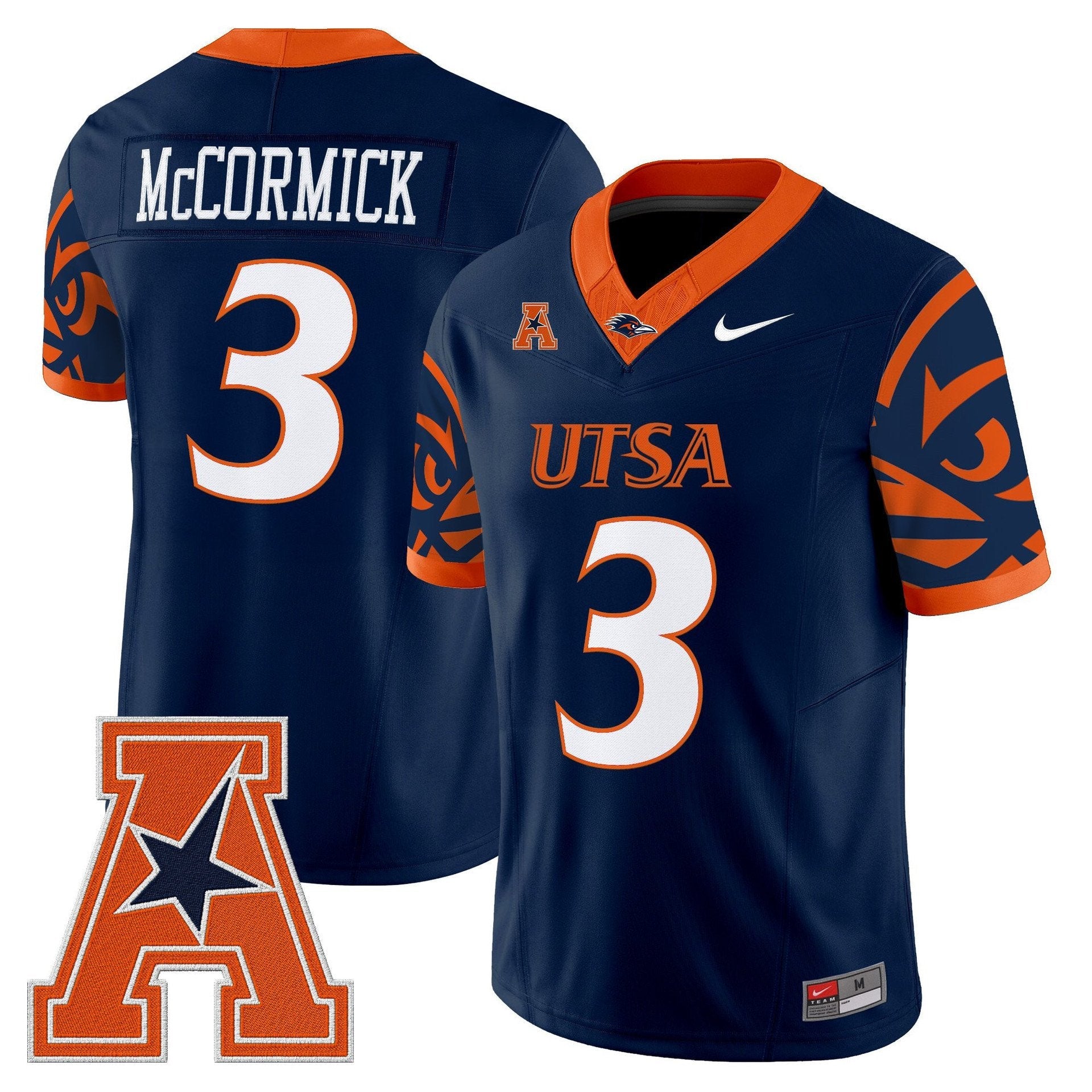 Sincere McCormick Jersey #0 UTSA Roadrunners 2025 Limited V2 Stitched