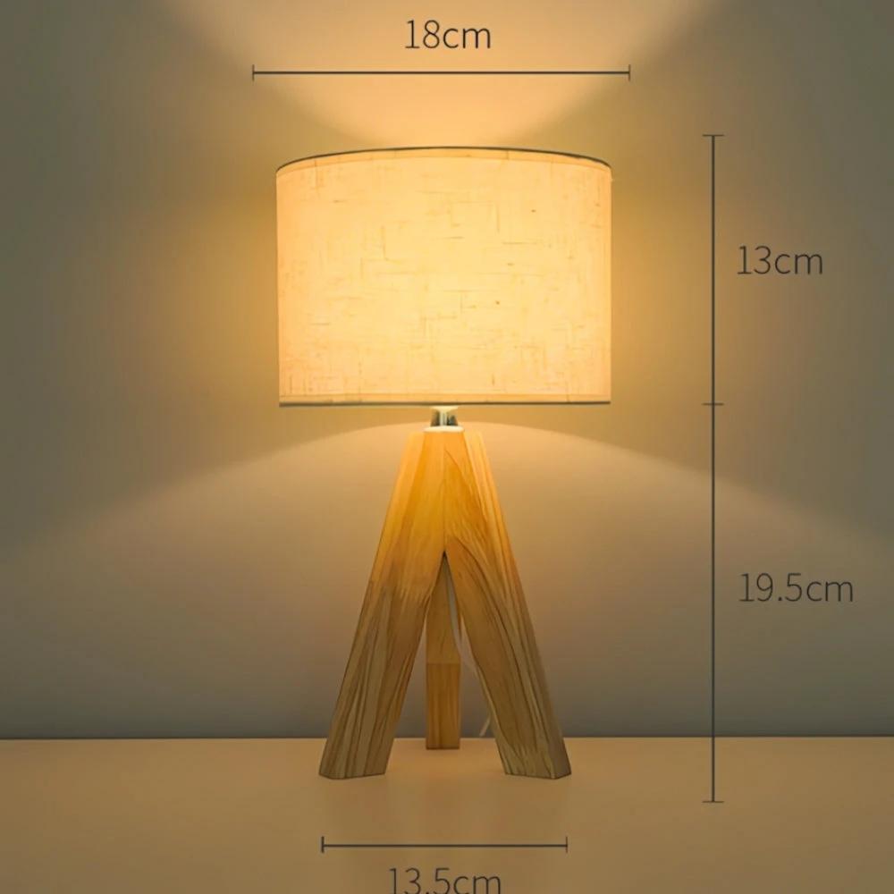 Solara Minimalist Tripod Table Lamp