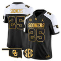 Sooners Jersey #25 Oklahoma Sooners 2025 Gold Vapor Limited Stitched