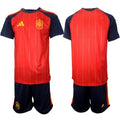 Spain Blank Jersey National Team x World Cup 2026 Home Red On Field Soccer