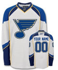 St. Louis Blues Customized White Jersey Stitched