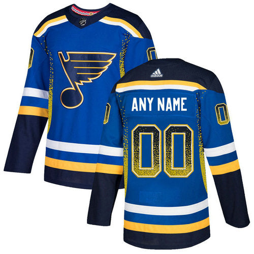 St. Louis Blues Royal Customized Drift Fashion Jersey Stitched