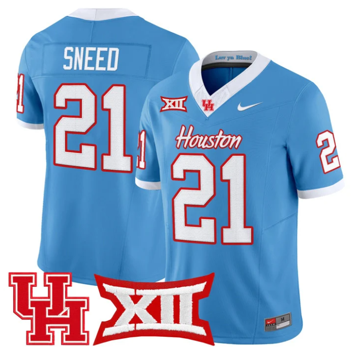 Stacy Sneed Jersey #21 Houston Cougars 2025 Vapor Limited Stitched